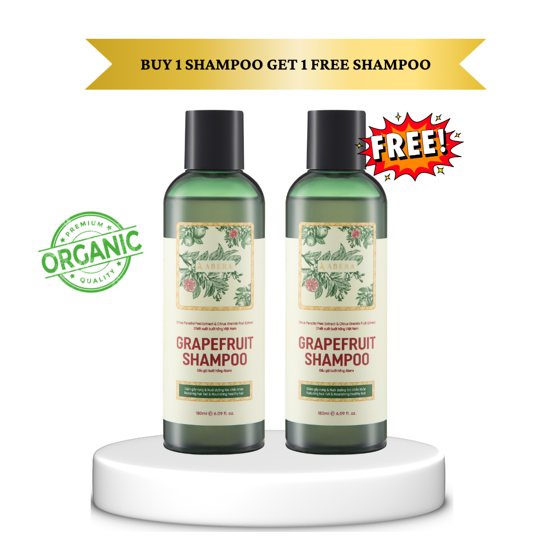 ABERA Pink Grapefruit Shampoo - Organic Shampoo, Reduces Hair Loss