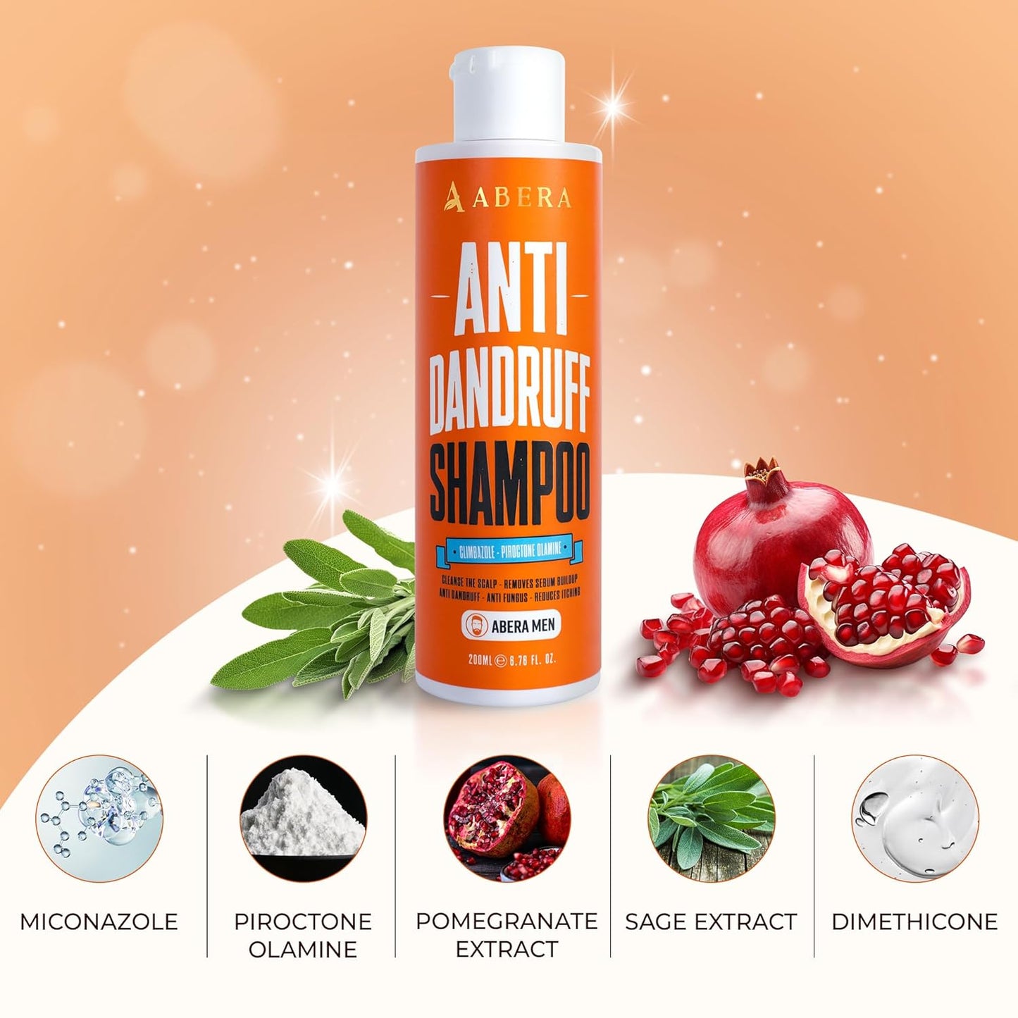 ABERA Anti-Dandruff Shampoo for Stronger Hair & Healthier Scalp