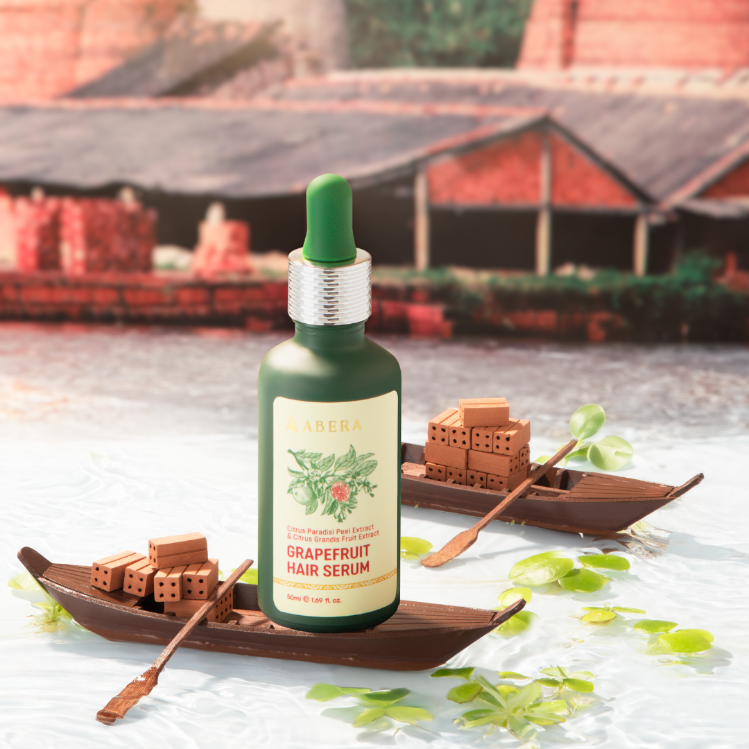 ABERA Pink GrapeFruit Serum - Organic Hair Serum, Hair Nourishment, Hair Care