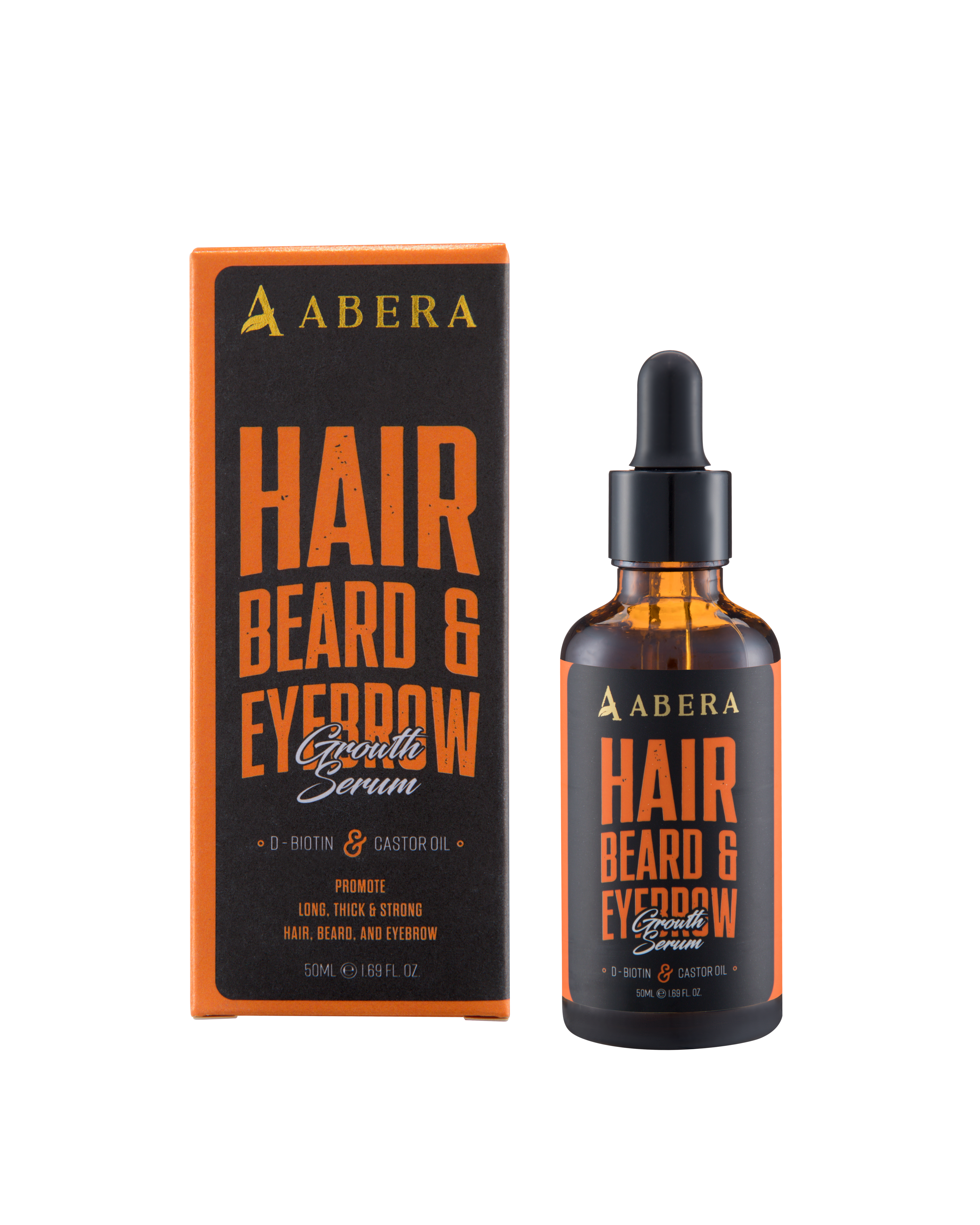 ABERA Men Hair, Beard, Eyebrown Growth Serum 50ml