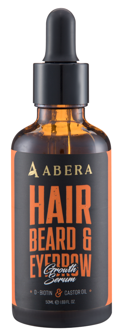 ABERA Men Hair, Beard, Eyebrown Growth Serum 50ml