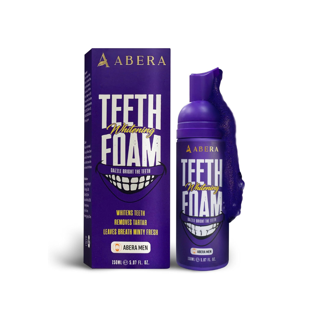 Abera Purple Teeth Whitening Foam | Instant Whitening & Colour Corrector  (5.07 Fl Oz)