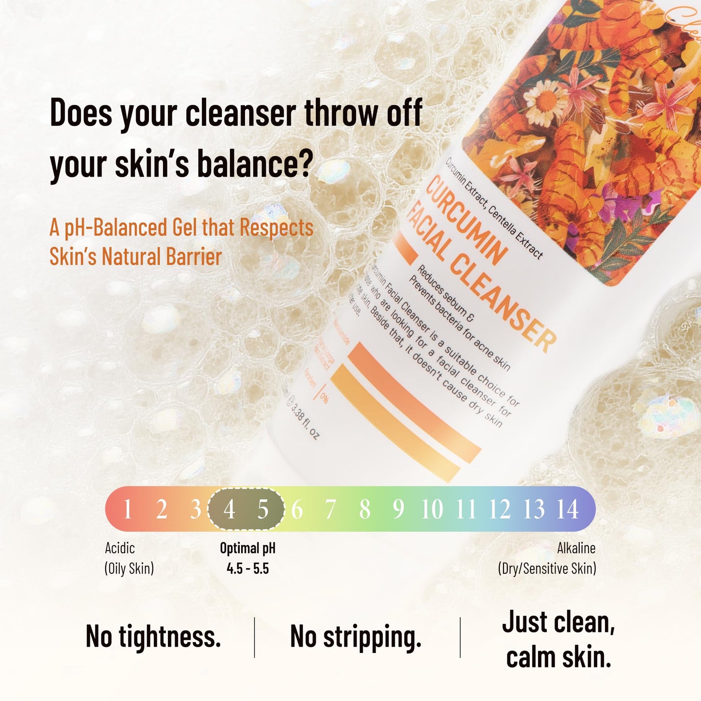 Abera Turmeric Face Wash for Acne-Prone & Sensitive Skin – 4-in-1 Curcumin Cleanser with Niacinamide, BHA & Centella – Gentle pH Balanced, Non-Comedogenic, Sulfate Free Facial Cleanser (3 BOXES)