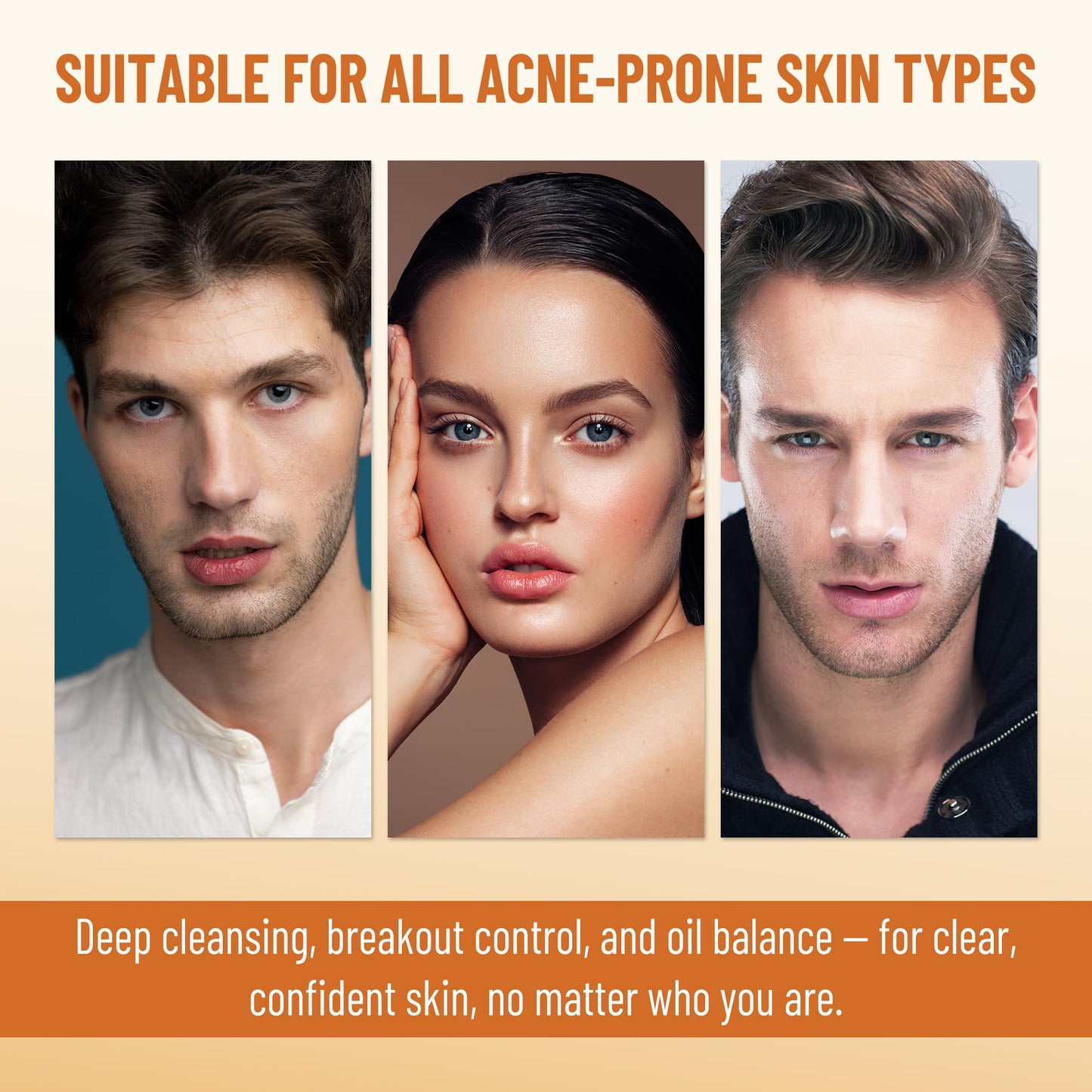 Abera Turmeric Face Wash for Acne-Prone & Sensitive Skin – 4-in-1 Curcumin Cleanser with Niacinamide, BHA & Centella – Gentle pH Balanced, Non-Comedogenic, Sulfate Free Facial Cleanser (3 BOXES)