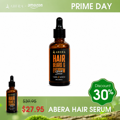 ABERA Men Hair, Beard, Eyebrown Growth Serum 50ml