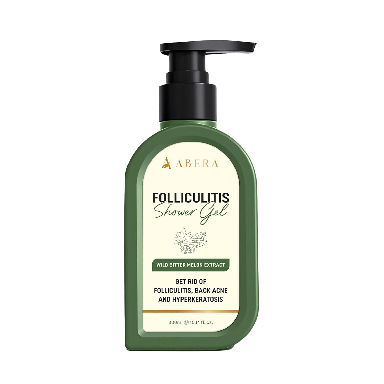 ABERA Folliculitis Shower Gel, Wild Bitter Melon Extract Body Wash