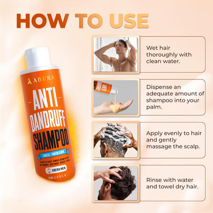 ABERA Anti-Dandruff Shampoo for Stronger Hair & Healthier Scalp