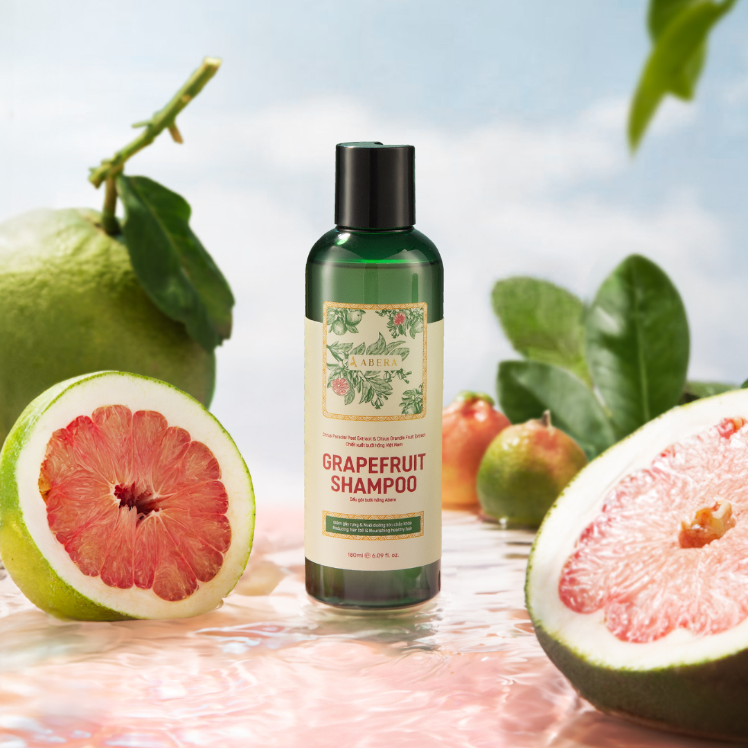 ABERA Pink Grapefruit Shampoo - Organic Shampoo, Reduces Hair Loss