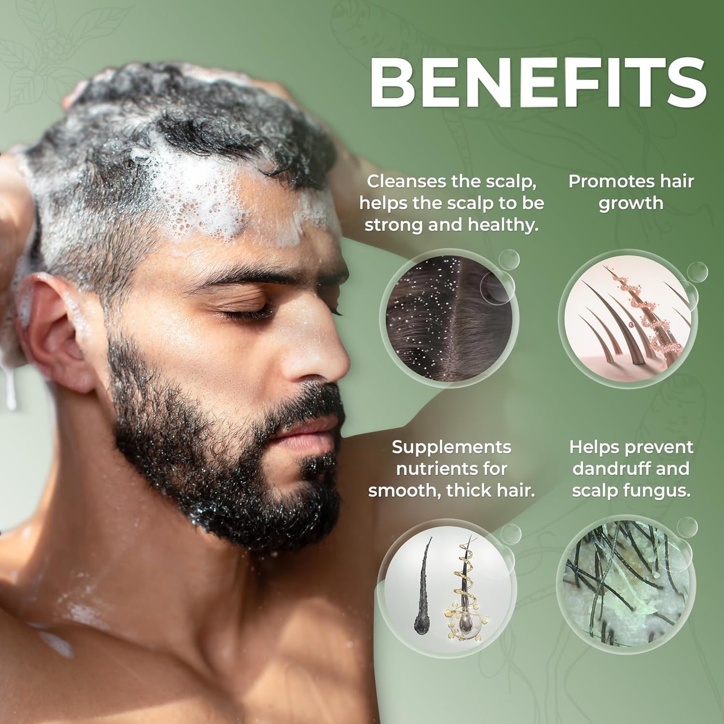 ABERA Powerful Anti-Dandruff Shampoo with Pure Langbian Ginseng