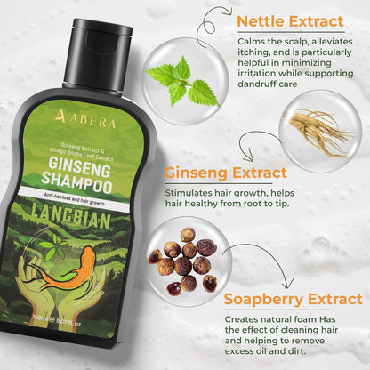 ABERA Powerful Anti-Dandruff Shampoo with Pure Langbian Ginseng