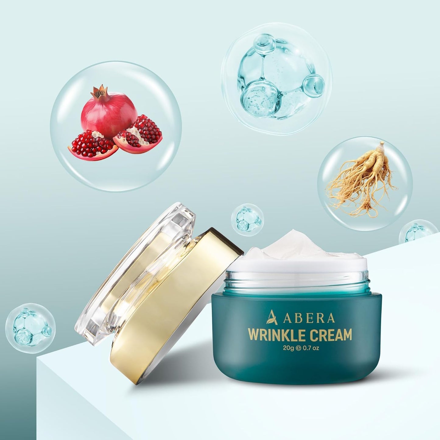 ABERA Anti-Wrinkle Face Cream for Fine Lines & Wrinkles, Hydrating Face Cream for Sensitive Skin, 0.7oz