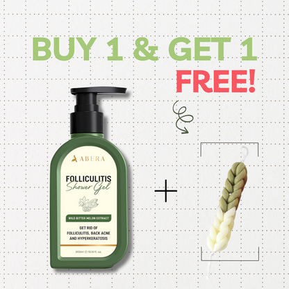 ABERA Folliculitis Shower Gel, Wild Bitter Melon Extract Body Wash