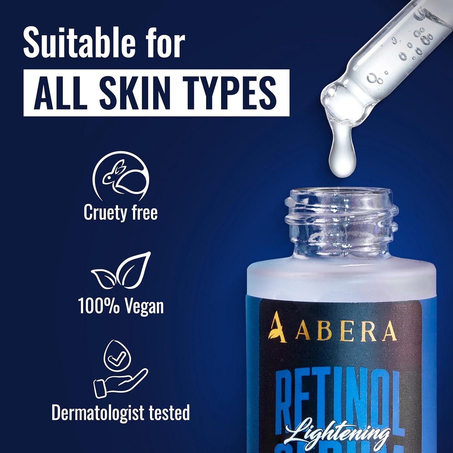 Abera Men Retinol Serum, Anti-Aging Serum For Face, Reduces Dark Spots (0.68 Fl. Oz)