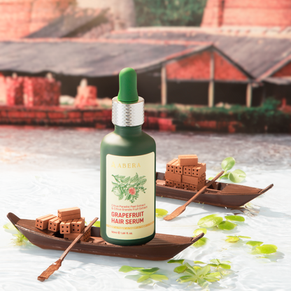 ABERA Pink GrapeFruit Serum - Organic Hair Serum, Hair Nourishment, Hair Care