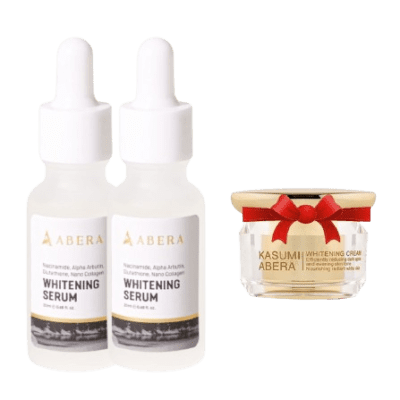 Abera Whitening Serum - Diminish Melasma, Boost Collagen Production + FREE Gift Kasumi Whitening Cream - CS